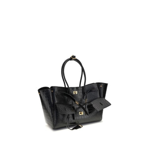 Balenciaga Black Calf Leather Bos Taurus Shoulder Bag