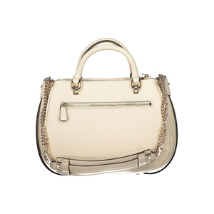 Guess Jeans Beige Polyurethane Womens Handbag