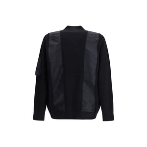 Sacai Black Cotton Bomber