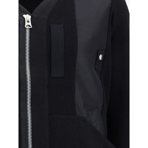 Sacai Black Cotton Bomber