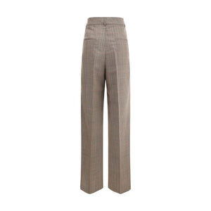 Rohe Beige Fleece Wool Casual Pants