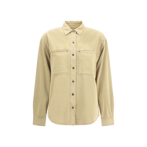 Marant Etoile Beige Cotton Dress Shirt