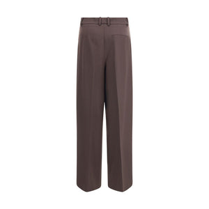 P.A.R.O.S.H. Brown Fleece Wool Dress Pants