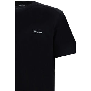 ZEGNA Black Cotton T-Shirt