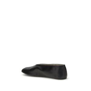 The Row Black Lamb Ovis Aries Aries Ballet Flats