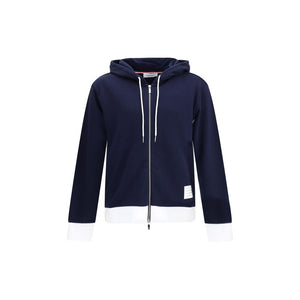 Thom Browne Blue Cotton Sweatshirt