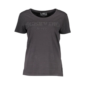 Scervino Street Black Cotton Women T-Shirt
