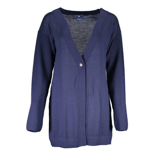 Gant Blu Wool Women Cardigan