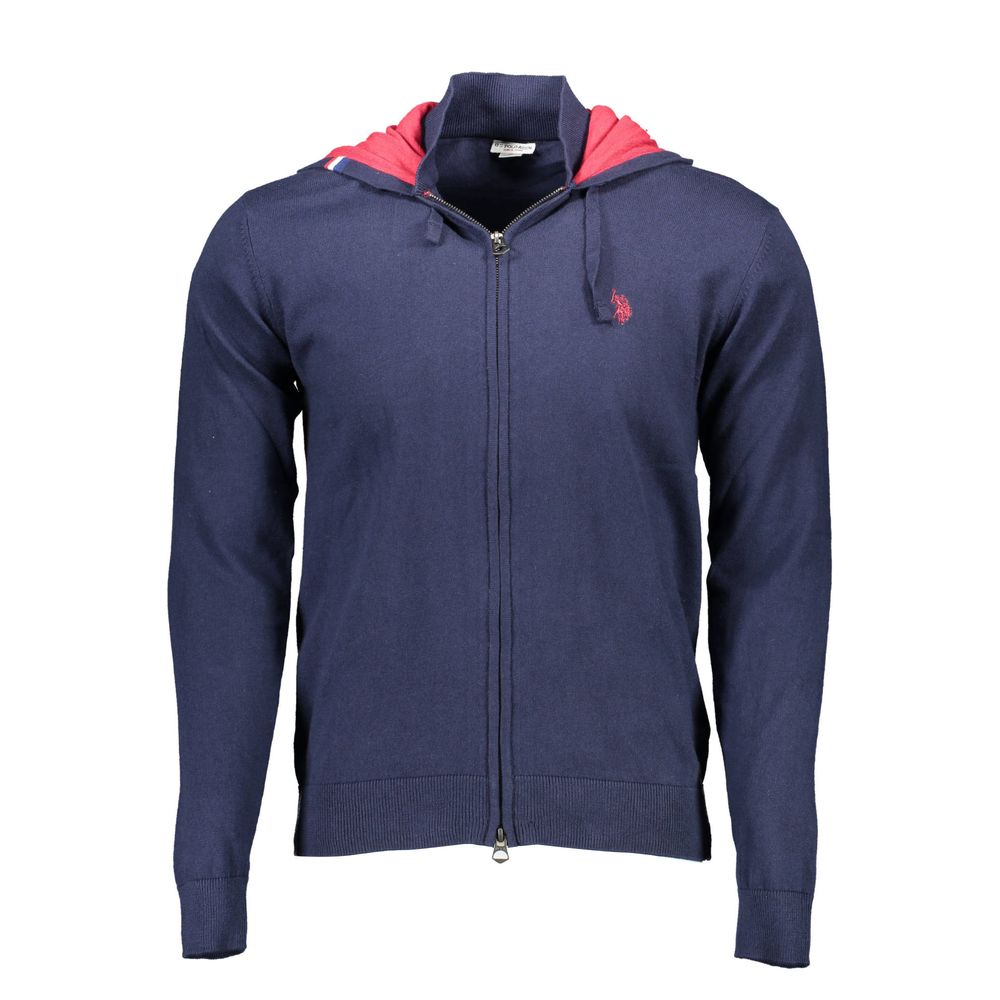 U.S. POLO ASSN. Blue Cotton Men Cardigan