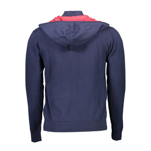 U.S. POLO ASSN. Blue Cotton Men Cardigan