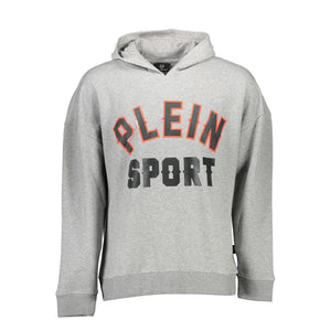 Plein Sport Gray Cotton Sweatshirt