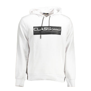 Cavalli Class White Cotton Men's Sweater