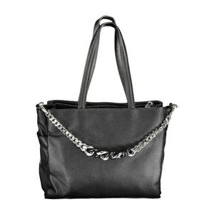 BYBLOS Black Polyurethane Women's Handbag