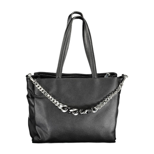 BYBLOS Black Polyurethane Women's Handbag