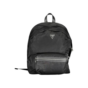 Guess Jeans Nero Nylon Men Backpack