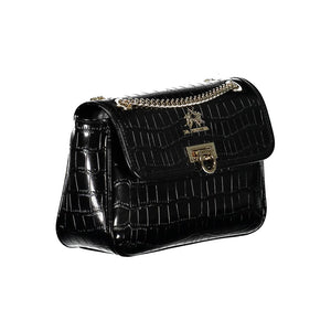 La Martina Nero Polyurethane Women Shoulder Bag