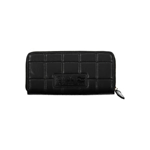 La Martina Black Polyurethane Women Wallet