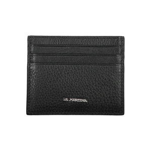 La Martina Nero Leather Men Cardholder