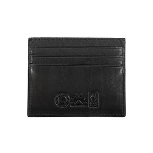 La Martina Nero Leather Men Cardholder