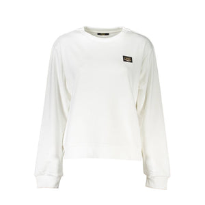 Cavalli Class White Cotton Women Sweater