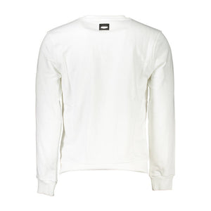 Cavalli Class White Cotton Men Sweater