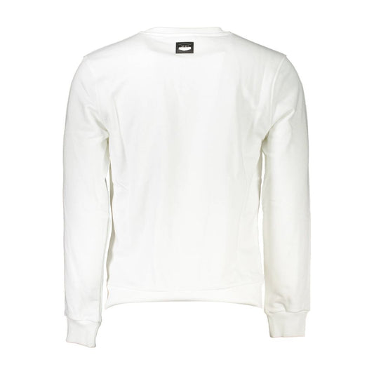 Cavalli Class White Cotton Men Sweater