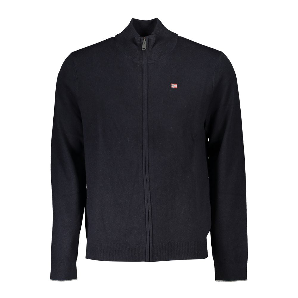 Napapijri Black Tessuto Mens Cardigan