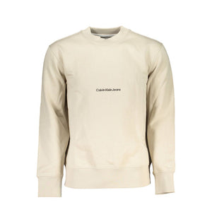 Calvin Klein Beige Cotton Men Sweater