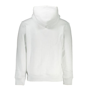 Calvin Klein White Cotton Men's Sweater with Hood