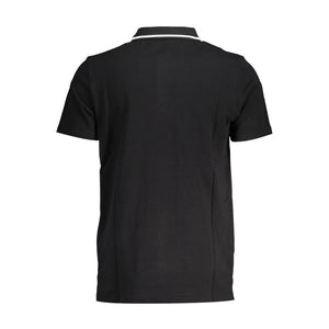 Fila Black Cotton Men Polo Shirt