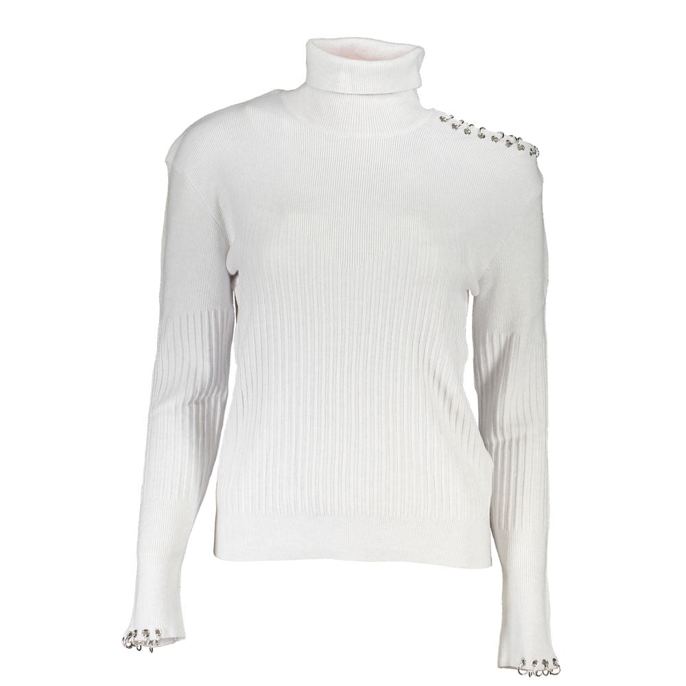 Patrizia Pepe Grigio Poliammide Women Sweater Turtleneck