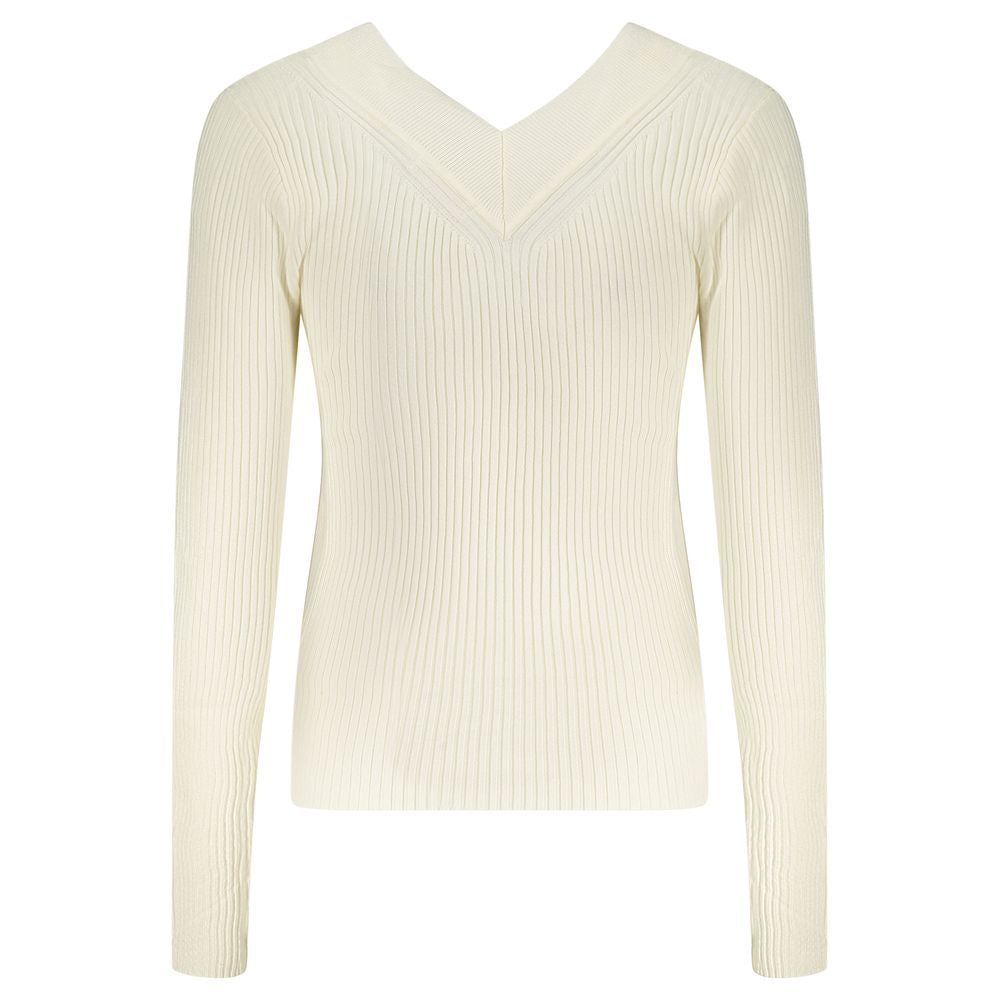 Guess Jeans Bianco Viscosa Womens Sweater