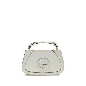 Gucci White Calf Leather Bos Taurus Handbag