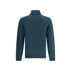 Roberto Collina Green Merino Wool Turtleneck