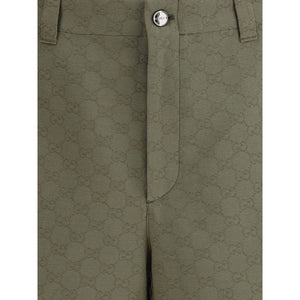 Gucci Green Cotton Bermuda Shorts