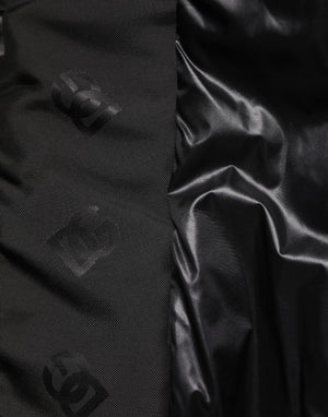 Dolce & Gabbana Black Cargo Windbraker Logo Mania Jacket