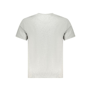 Tommy Hilfiger Gray Cotton Men T-Shirt