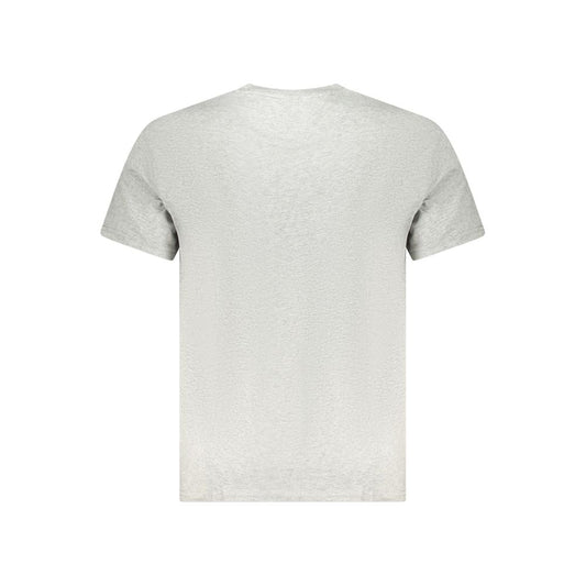 Tommy Hilfiger Gray Cotton Men T-Shirt