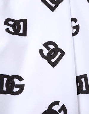 Dolce & Gabbana White Logo Cotton Skinny Denim Trouser Pants