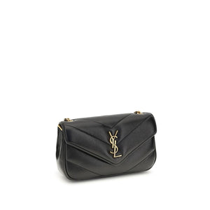 Saint Laurent Black Lamb Ovis Aries Aries Shoulder Bag