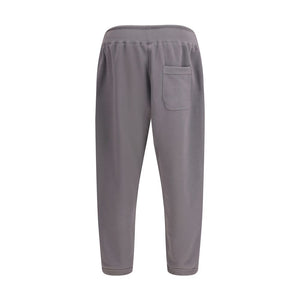 Y-3 Gray Cotton Joggers (Workout Pants)