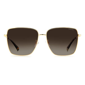 Polaroid Gold Metal Sunglasses