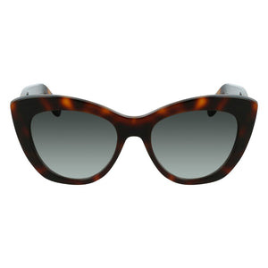 Salvatore Ferragamo Brown Acetate Sunglasses