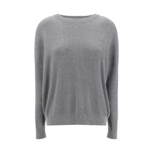 Brunello Cucinelli Gray Cotton Sweatshirt