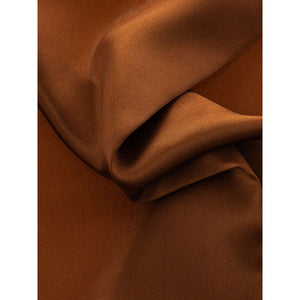 Dolce & Gabbana Brown Silk Pocket Square