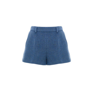 Gucci Blue Wool Shorts