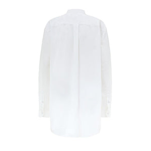 Gucci White Cotton Blouse