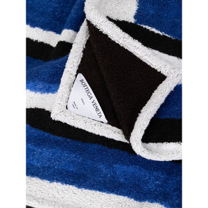 Bottega Veneta Blue Cotton Beach Towel