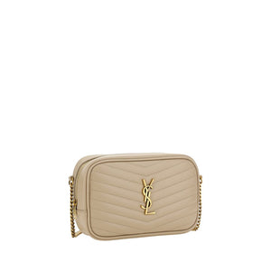 Saint Laurent Beige Calf Leather Bos Taurus Shoulder Bag