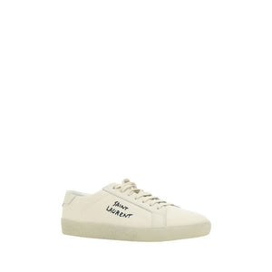 Saint Laurent White Rubber Low Top Sneakers